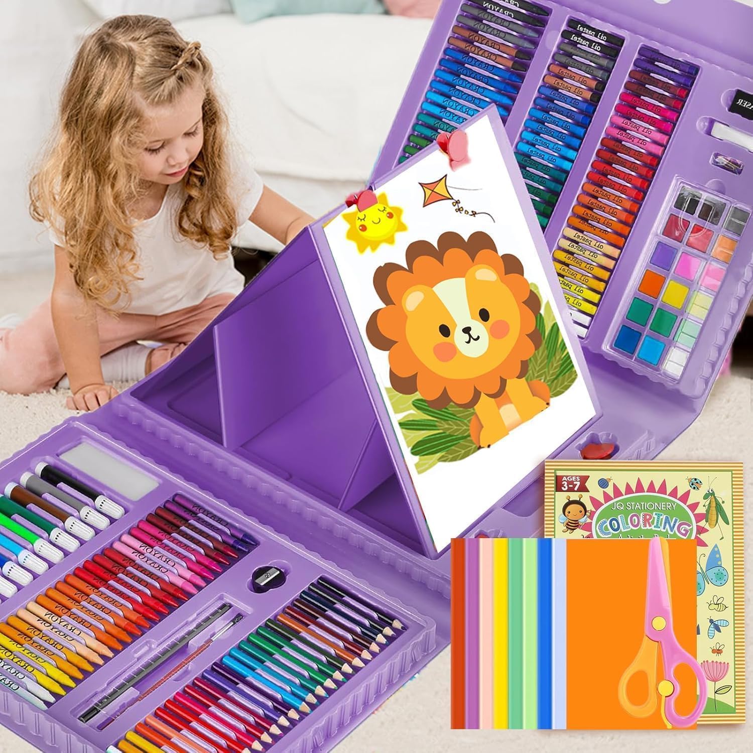 Amazon | Okiki お絵描きセット【新色追加】208ピース お絵かきセット